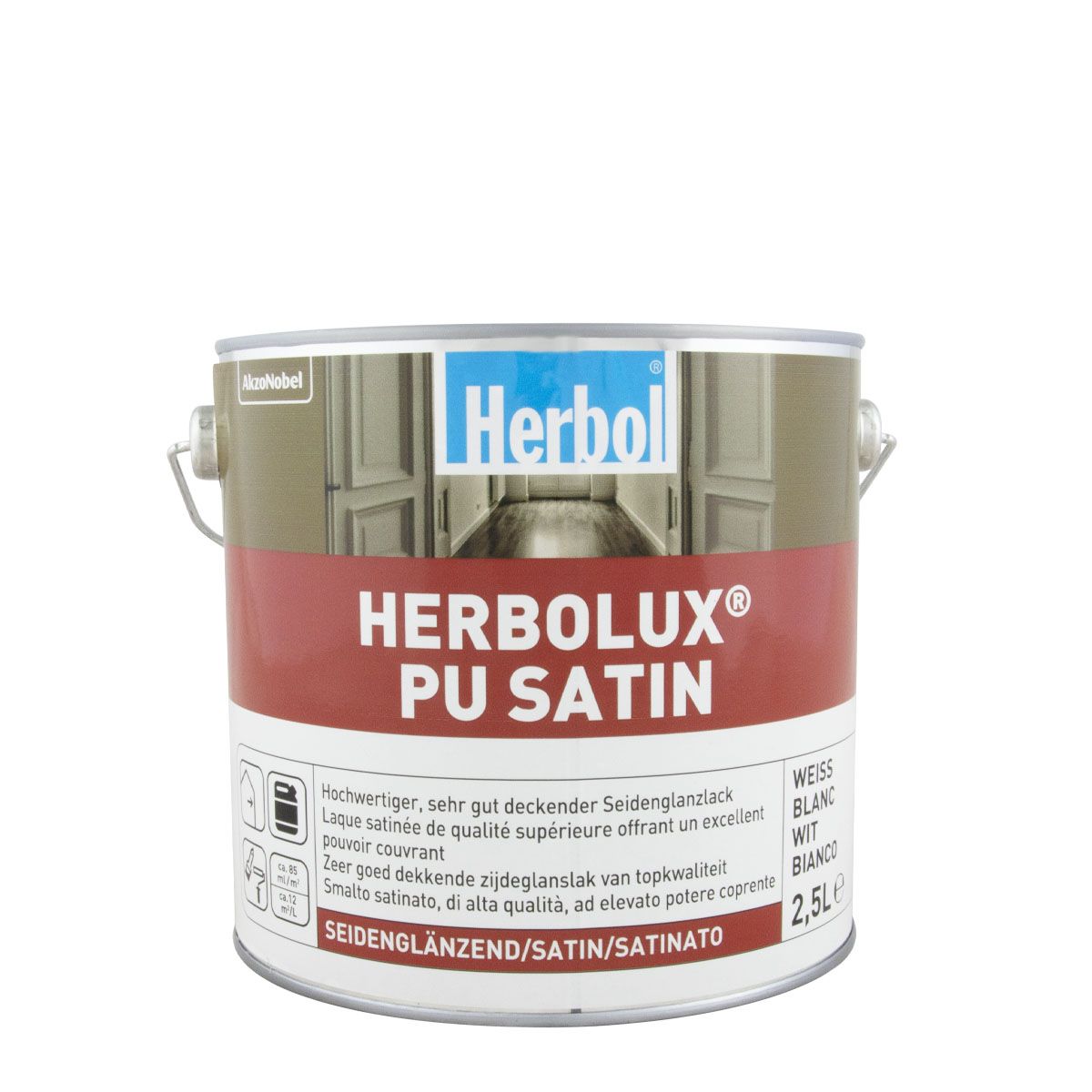 Herbol Herbolux Pu Satin L Weiss Seidenglaenzender Alkydharzlack